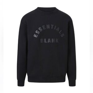 BLank Essentials men’s black crewneck- large